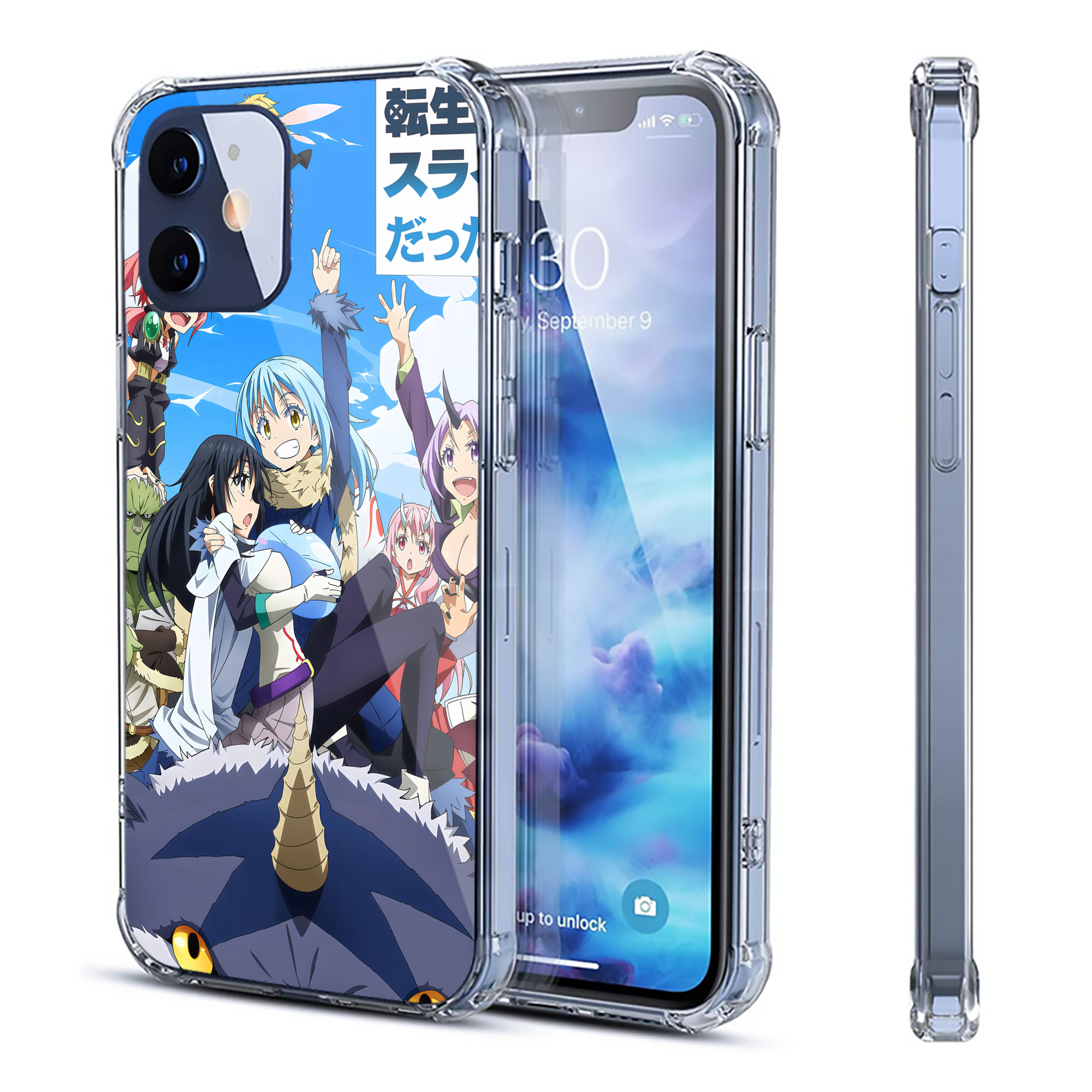 （画像用） 転スラ Regarding Reincarnated to Slime 【iPhone 12シリーズ対応】透明スマホケース（クリアソフトケース）